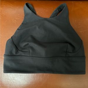 Lululemon Wunder Train Longline Bra Black size 8